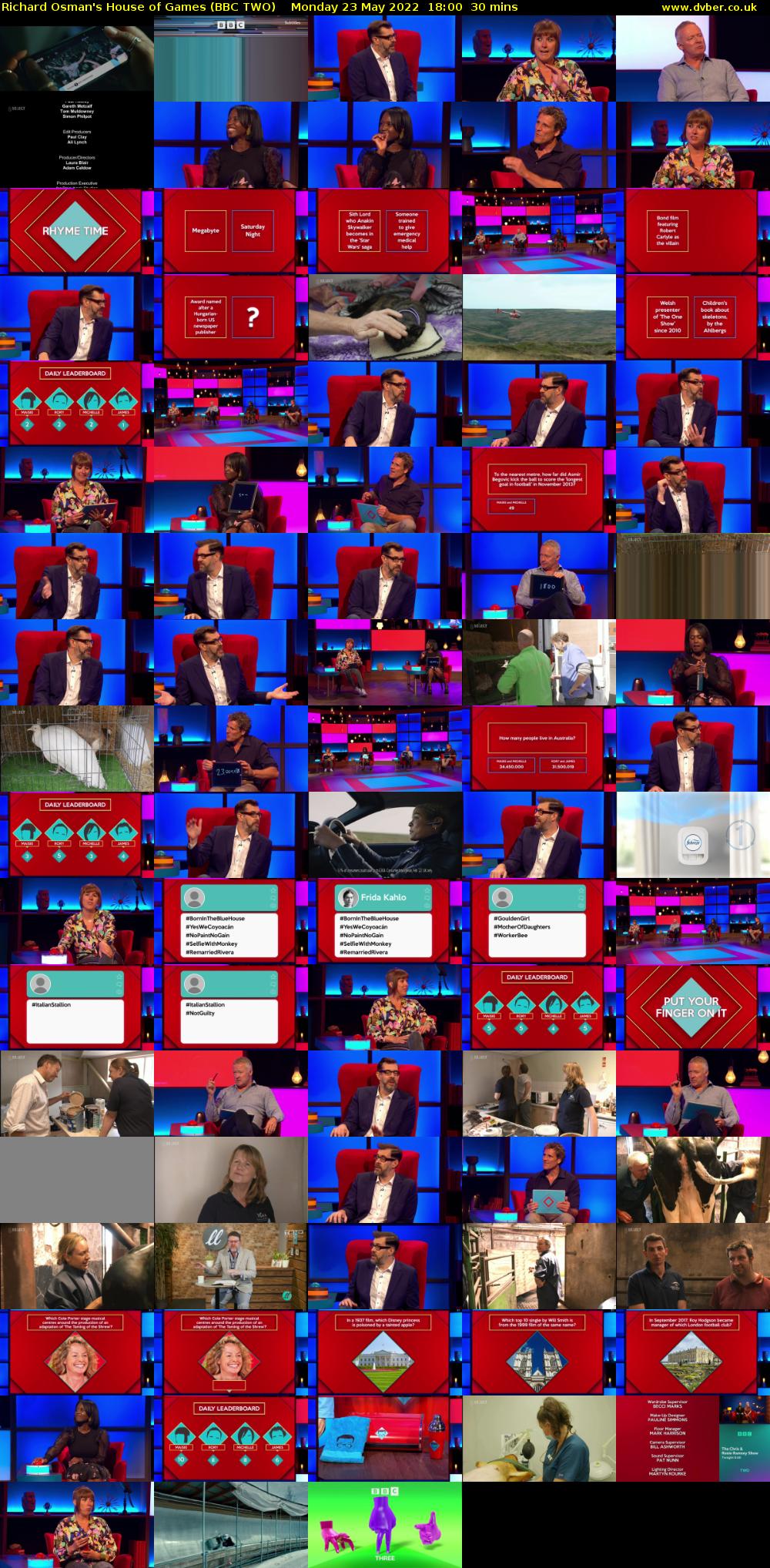 Richard Osman's House of Games (BBC TWO) Monday 23 May 2022 18:00 - 18:30