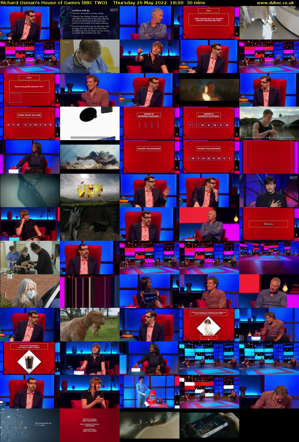 Richard Osman's House of Games (BBC TWO) Thursday 26 May 2022 18:00 - 18:30
