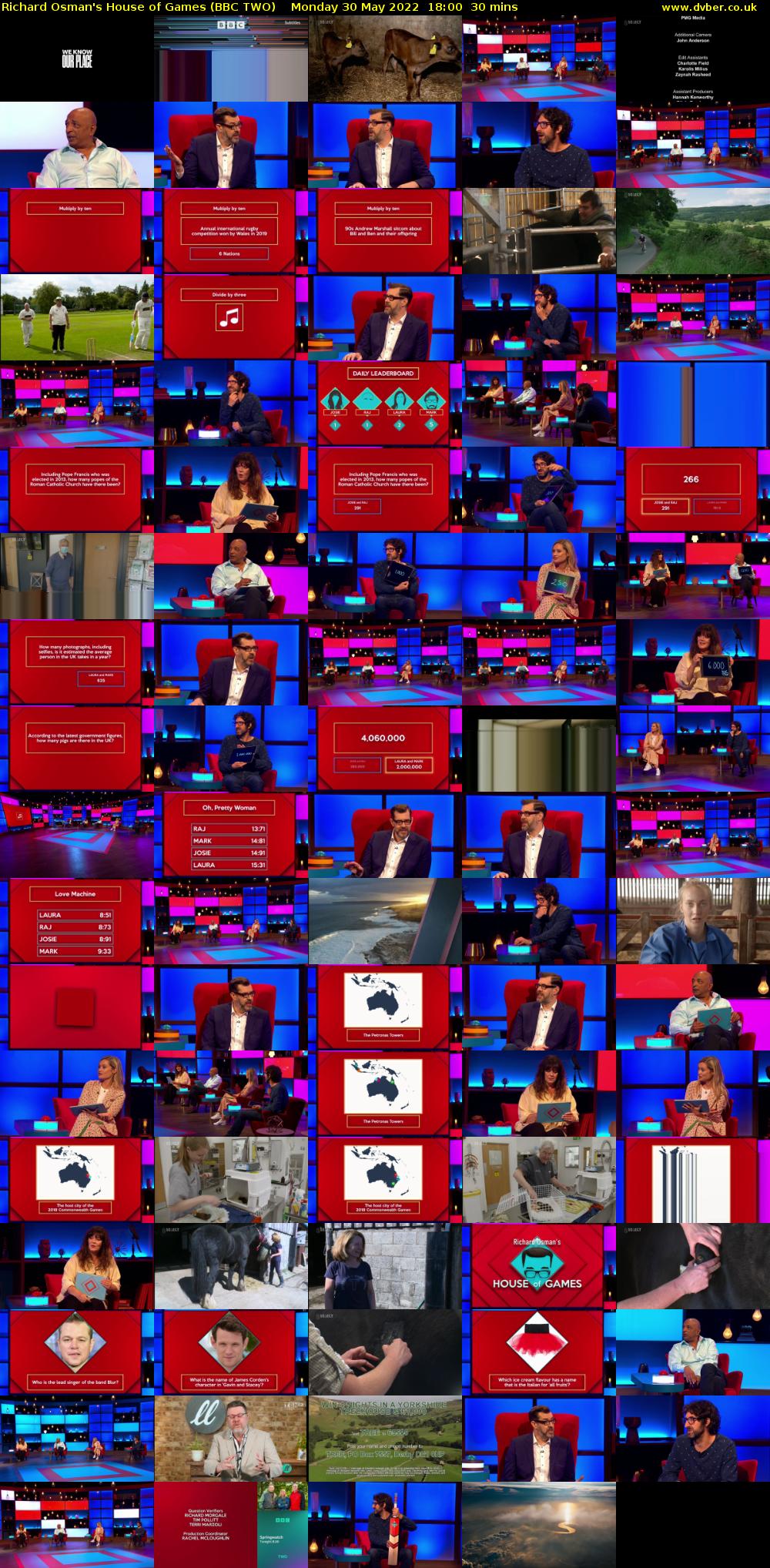 Richard Osman's House of Games (BBC TWO) Monday 30 May 2022 18:00 - 18:30