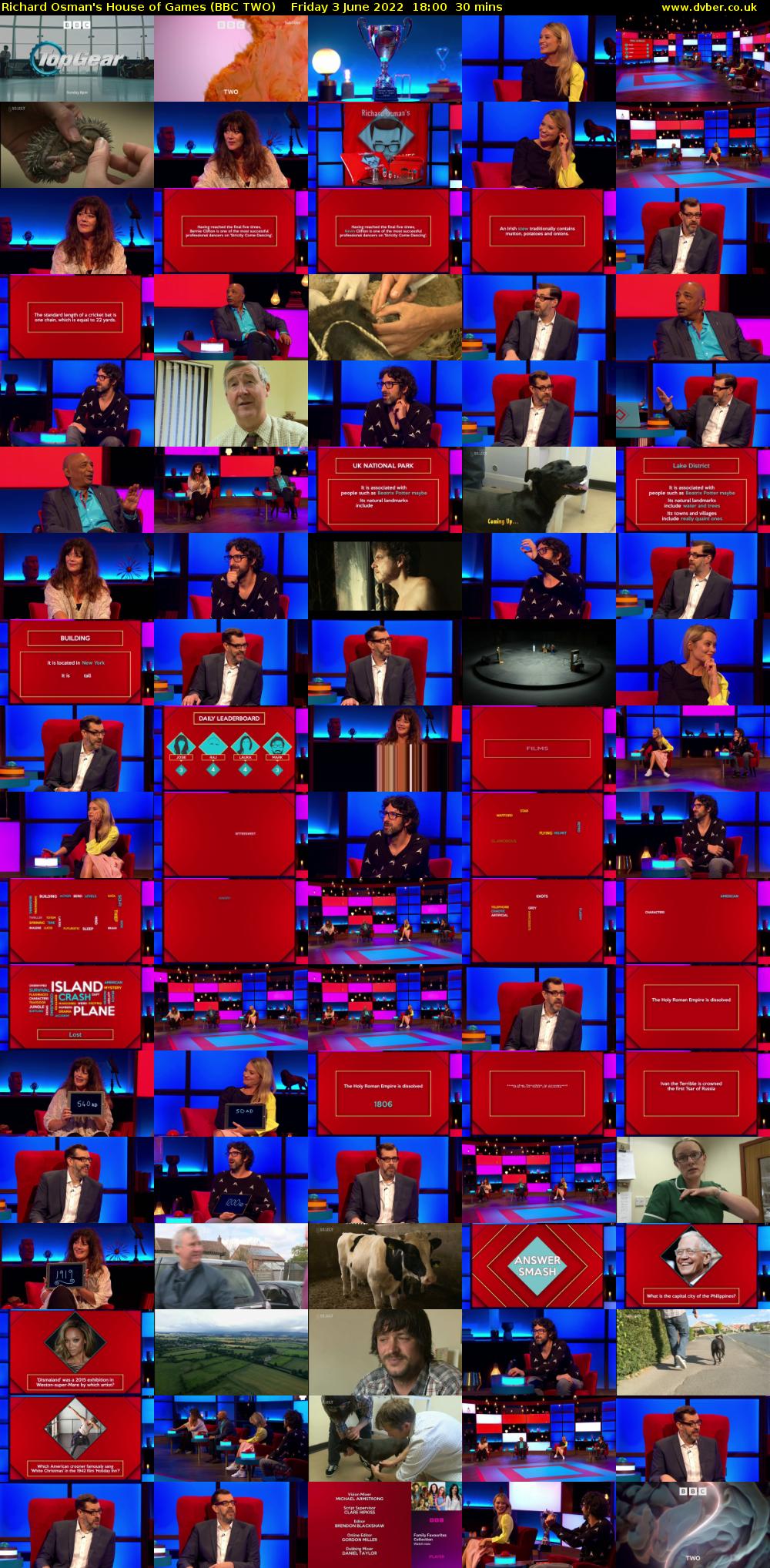 Richard Osman's House of Games (BBC TWO) Friday 3 June 2022 18:00 - 18:30
