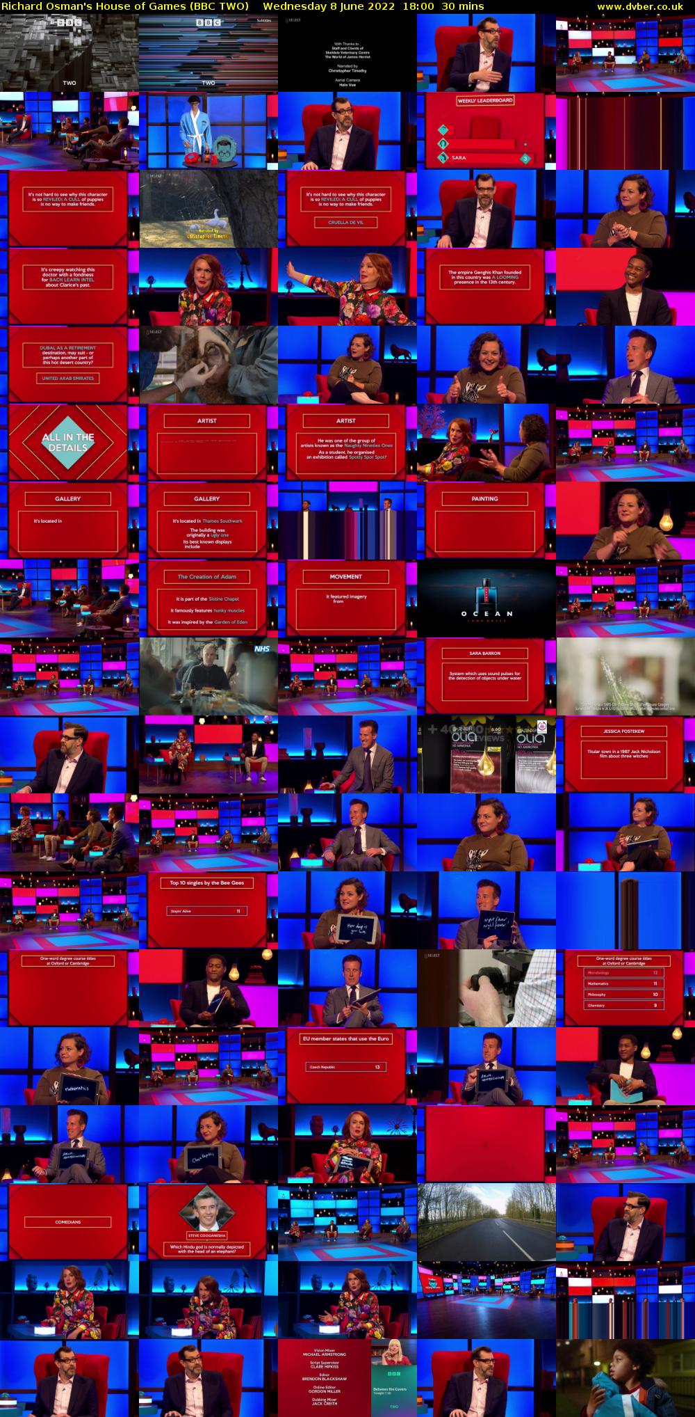 Richard Osman's House of Games (BBC TWO) Wednesday 8 June 2022 18:00 - 18:30