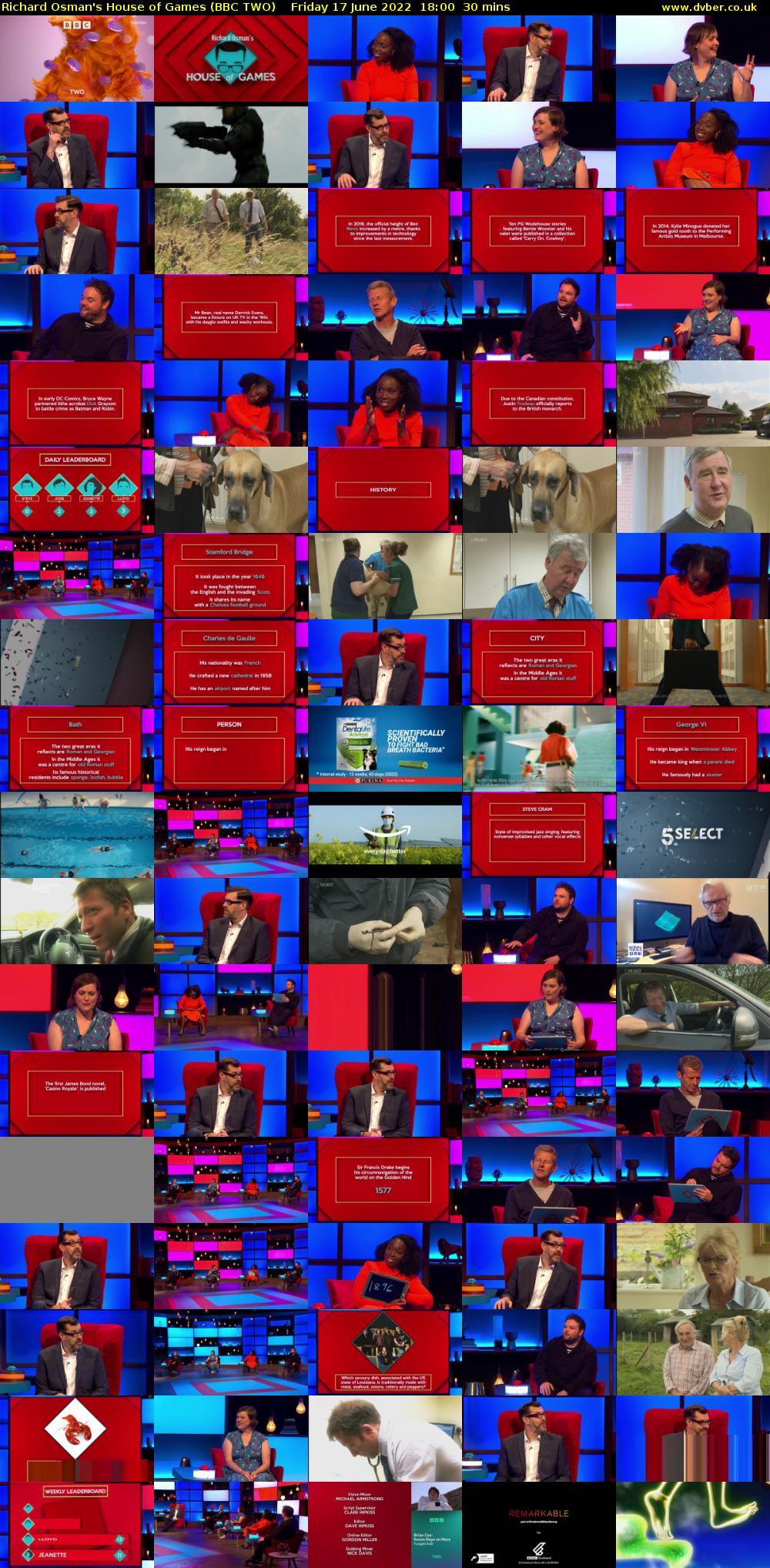 Richard Osman's House of Games (BBC TWO) Friday 17 June 2022 18:00 - 18:30