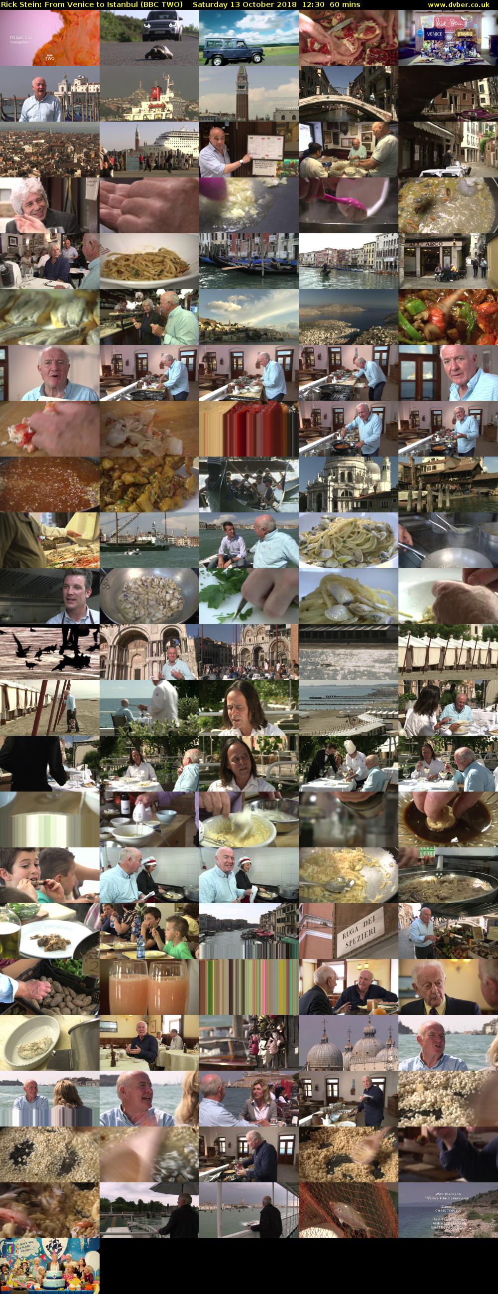 Rick Stein: From Venice to Istanbul (BBC TWO) Saturday 13 October 2018 12:30 - 13:30