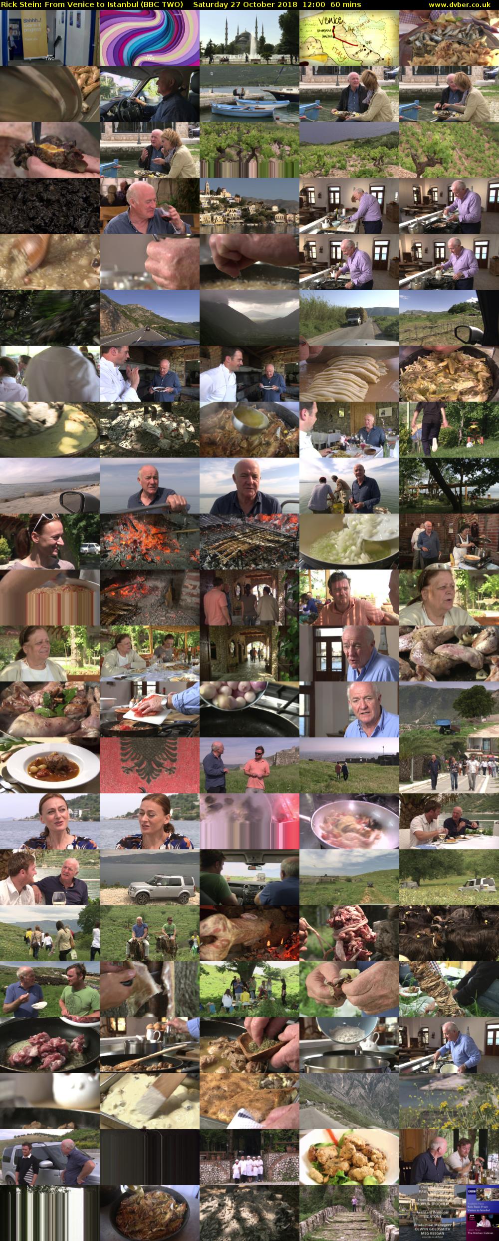 Rick Stein: From Venice to Istanbul (BBC TWO) Saturday 27 October 2018 12:00 - 13:00