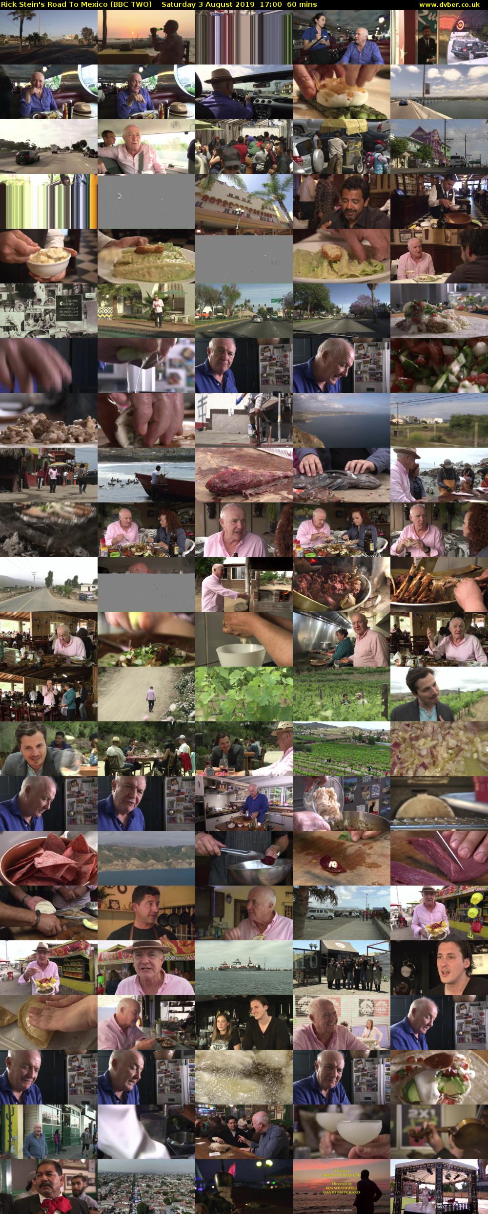 Rick Stein's Road To Mexico (BBC TWO) Saturday 3 August 2019 17:00 - 18:00