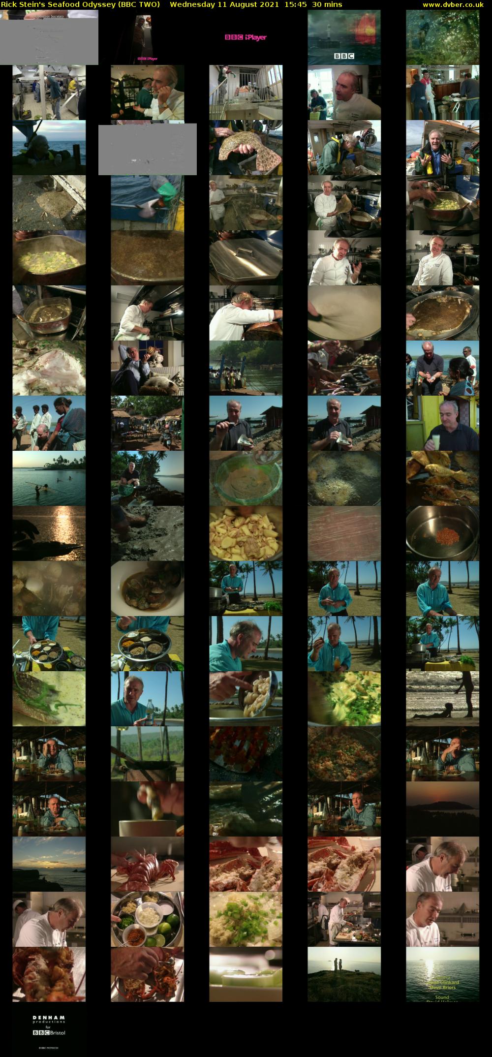 Rick Stein's Seafood Odyssey (BBC TWO) Wednesday 11 August 2021 15:45 - 16:15