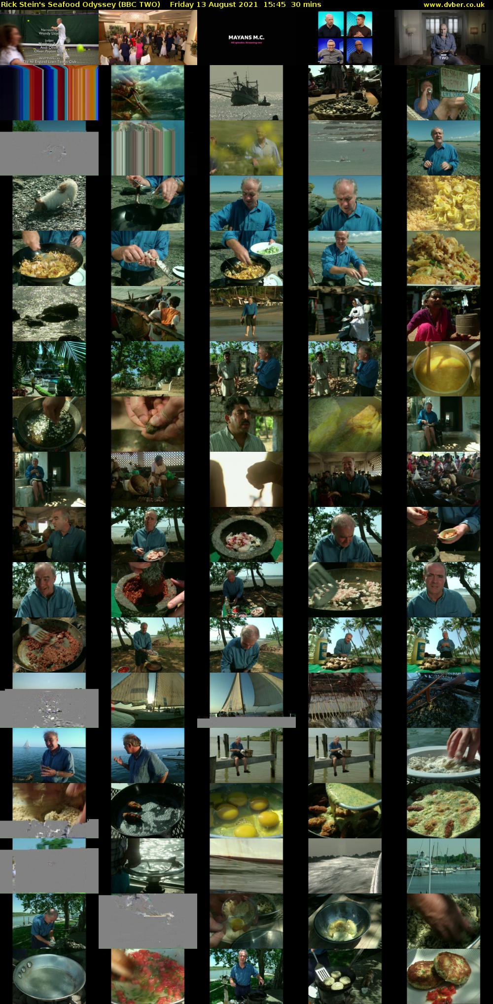 Rick Stein's Seafood Odyssey (BBC TWO) Friday 13 August 2021 15:45 - 16:15