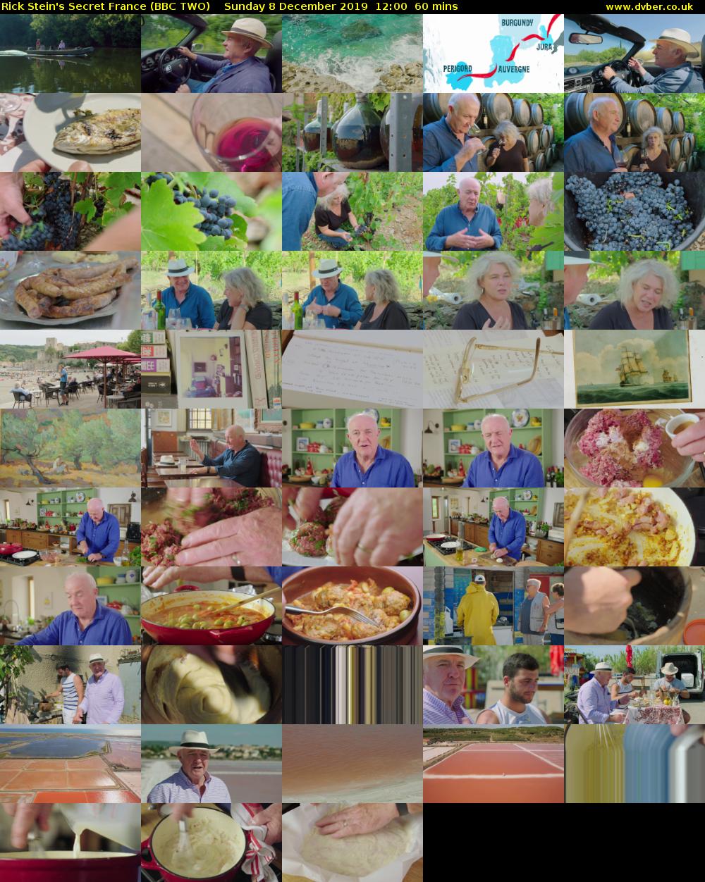 Rick Stein's Secret France (BBC TWO) Sunday 8 December 2019 12:00 - 13:00