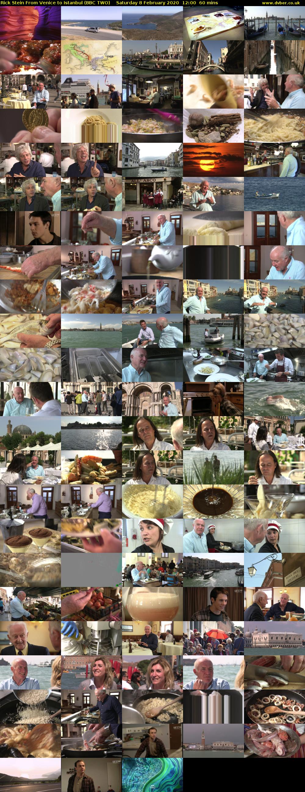 Rick Stein From Venice to Istanbul (BBC TWO) Saturday 8 February 2020 12:00 - 13:00