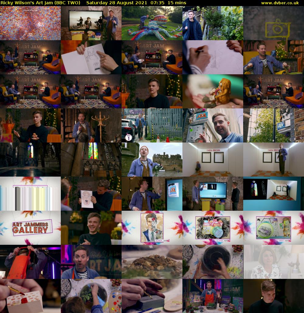 Ricky Wilson's Art Jam (BBC TWO) Saturday 28 August 2021 07:35 - 07:50