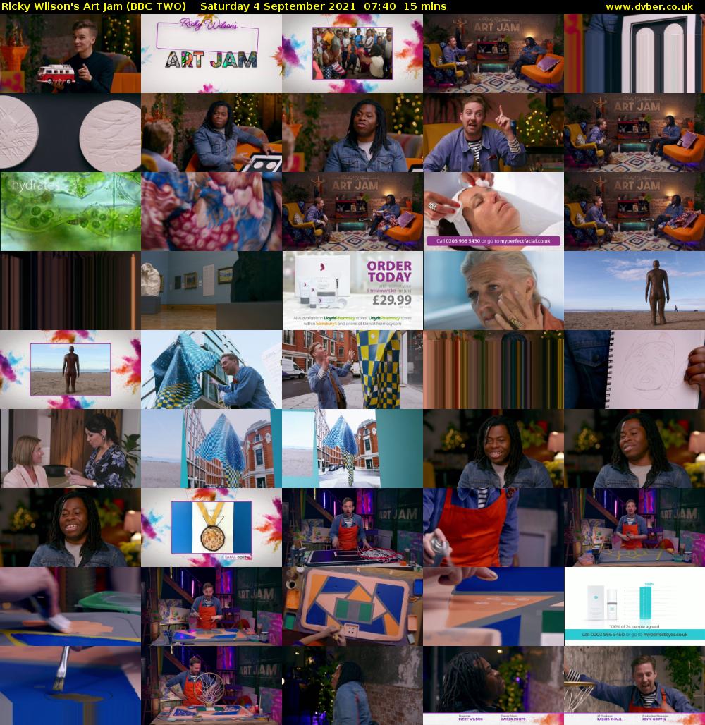 Ricky Wilson's Art Jam (BBC TWO) Saturday 4 September 2021 07:40 - 07:55