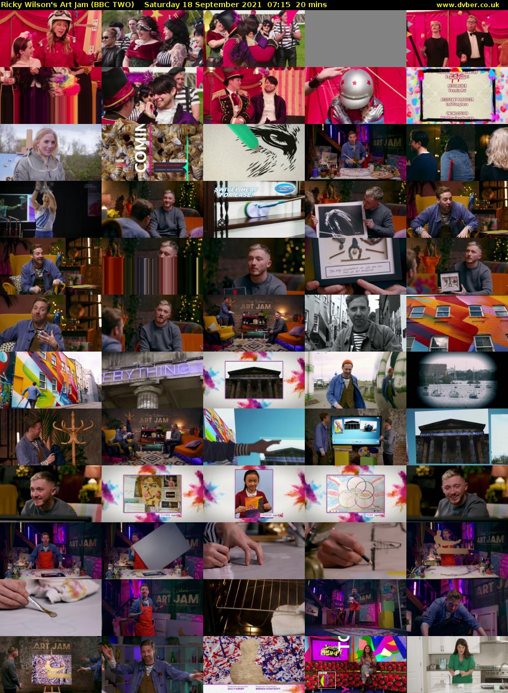 Ricky Wilson's Art Jam (BBC TWO) Saturday 18 September 2021 07:15 - 07:35