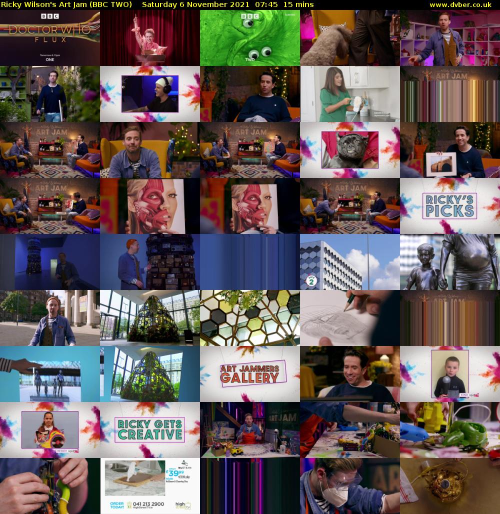 Ricky Wilson's Art Jam (BBC TWO) Saturday 6 November 2021 07:45 - 08:00