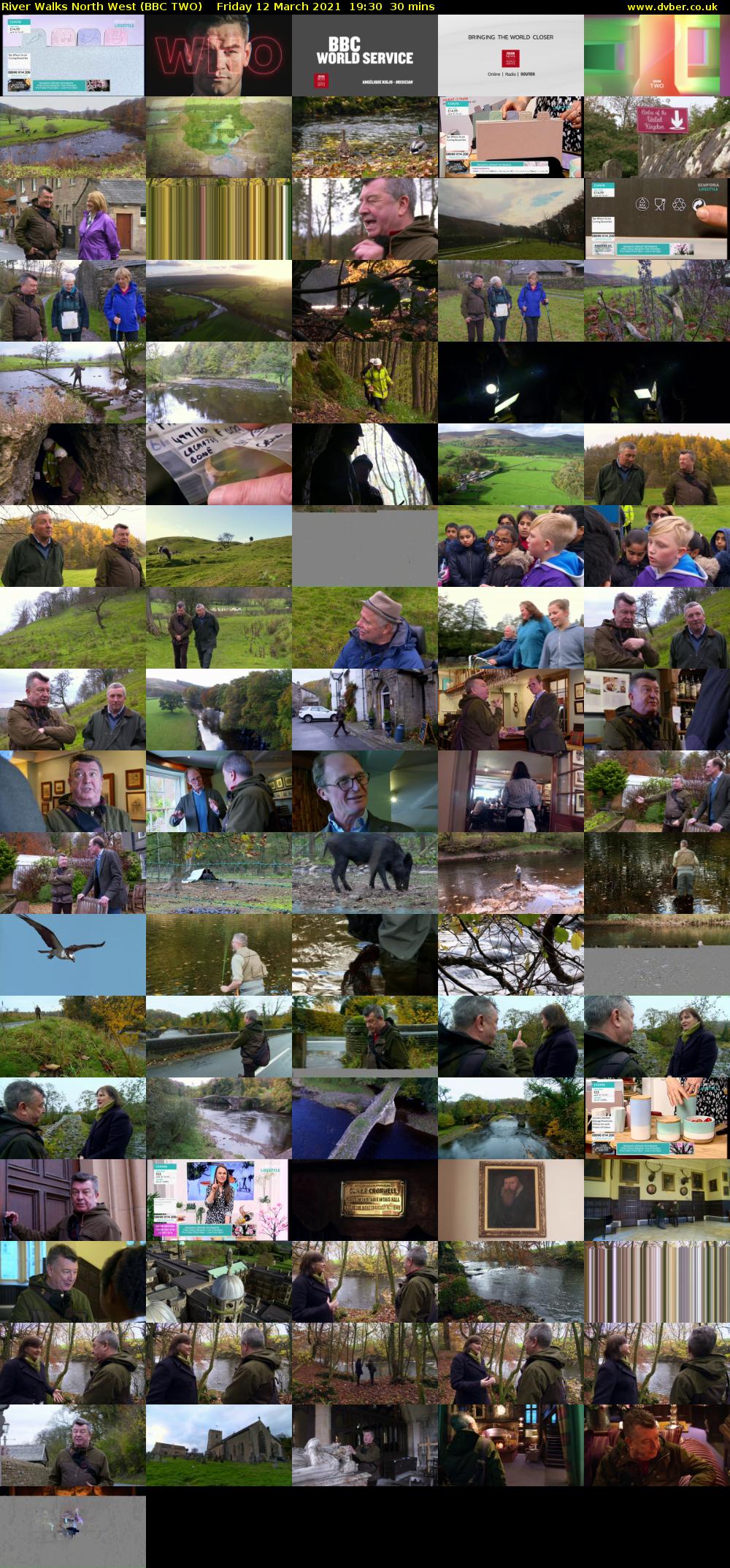 River Walks North West (BBC TWO) Friday 12 March 2021 19:30 - 20:00