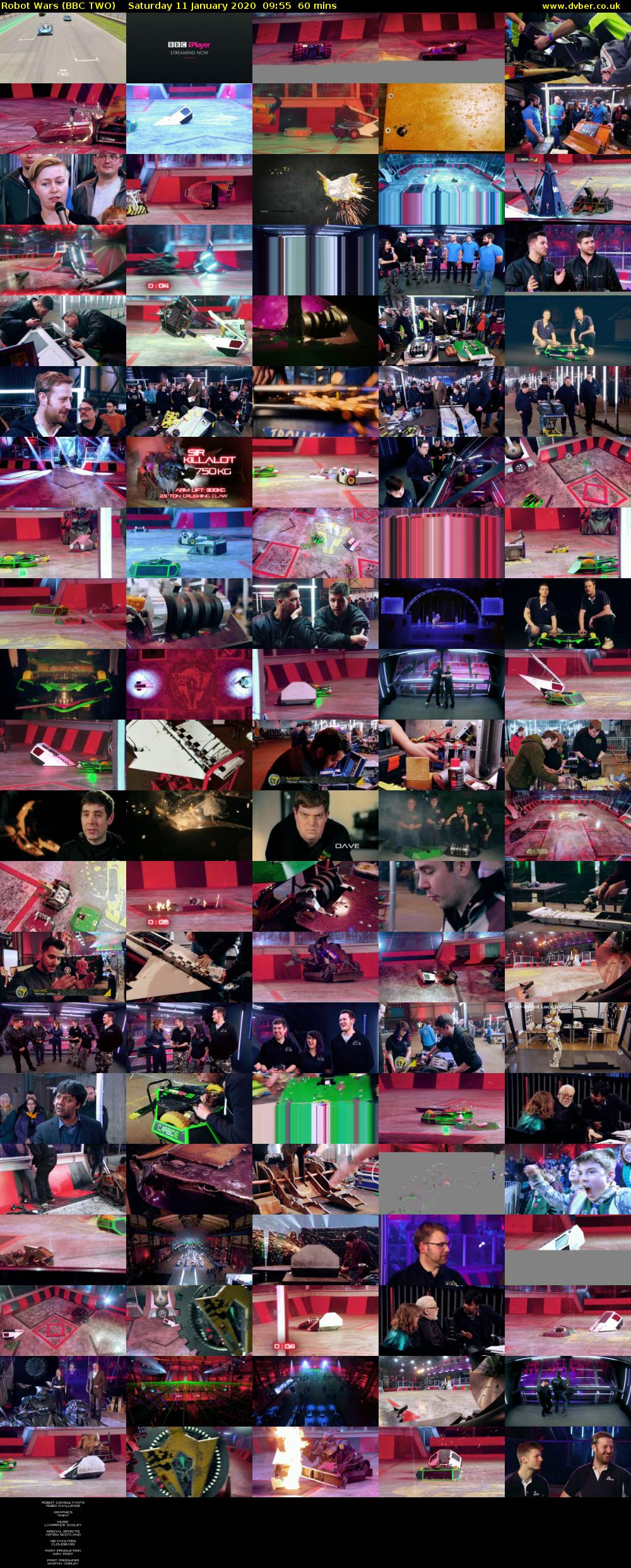 Robot Wars (BBC TWO) Saturday 11 January 2020 09:55 - 10:55