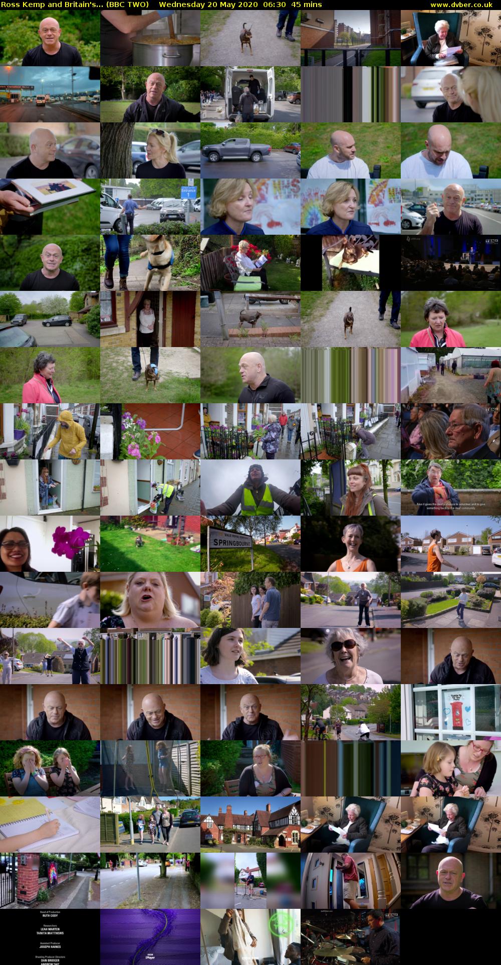 Ross Kemp and Britain's... (BBC TWO) Wednesday 20 May 2020 06:30 - 07:15