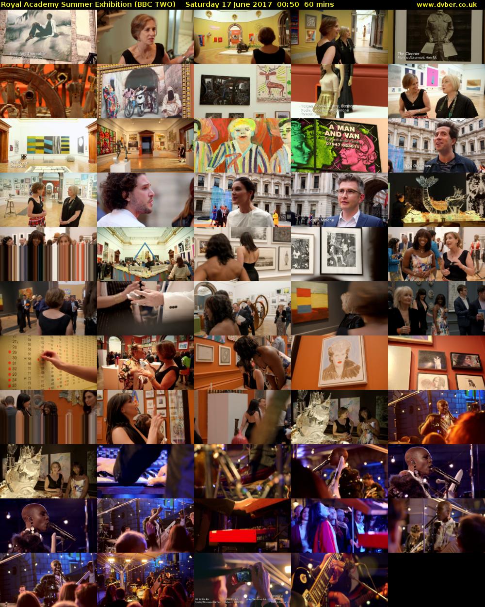Royal Academy Summer Exhibition (BBC TWO) Saturday 17 June 2017 00:50 - 01:50