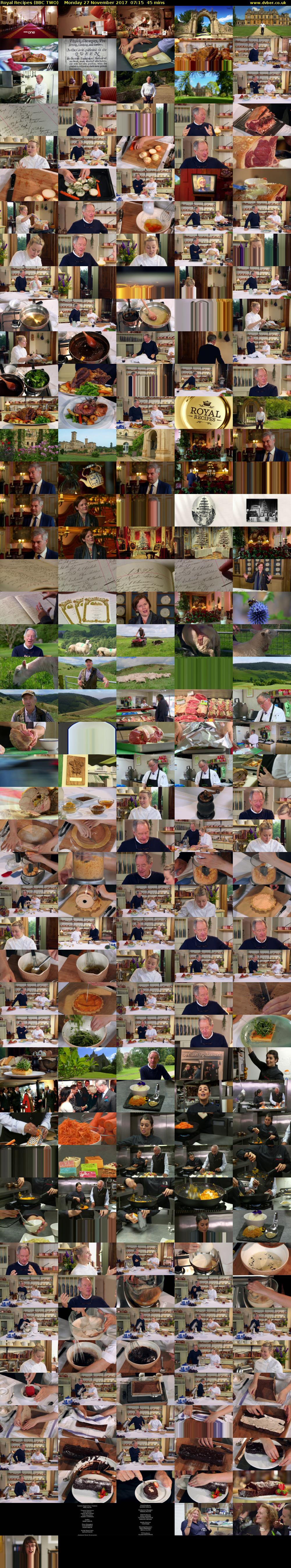 Royal Recipes (BBC TWO) Monday 27 November 2017 07:15 - 08:00