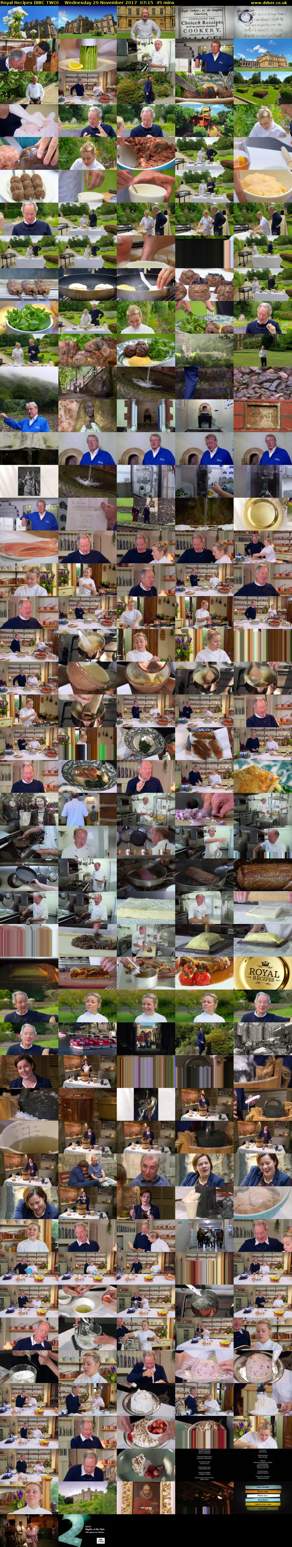 Royal Recipes (BBC TWO) Wednesday 29 November 2017 07:15 - 08:00