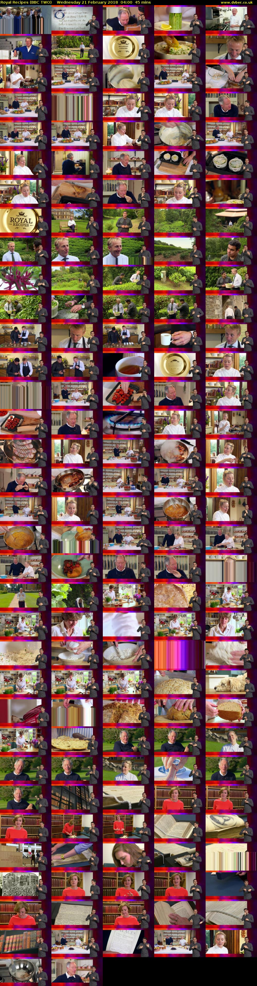 Royal Recipes (BBC TWO) Wednesday 21 February 2018 04:00 - 04:45