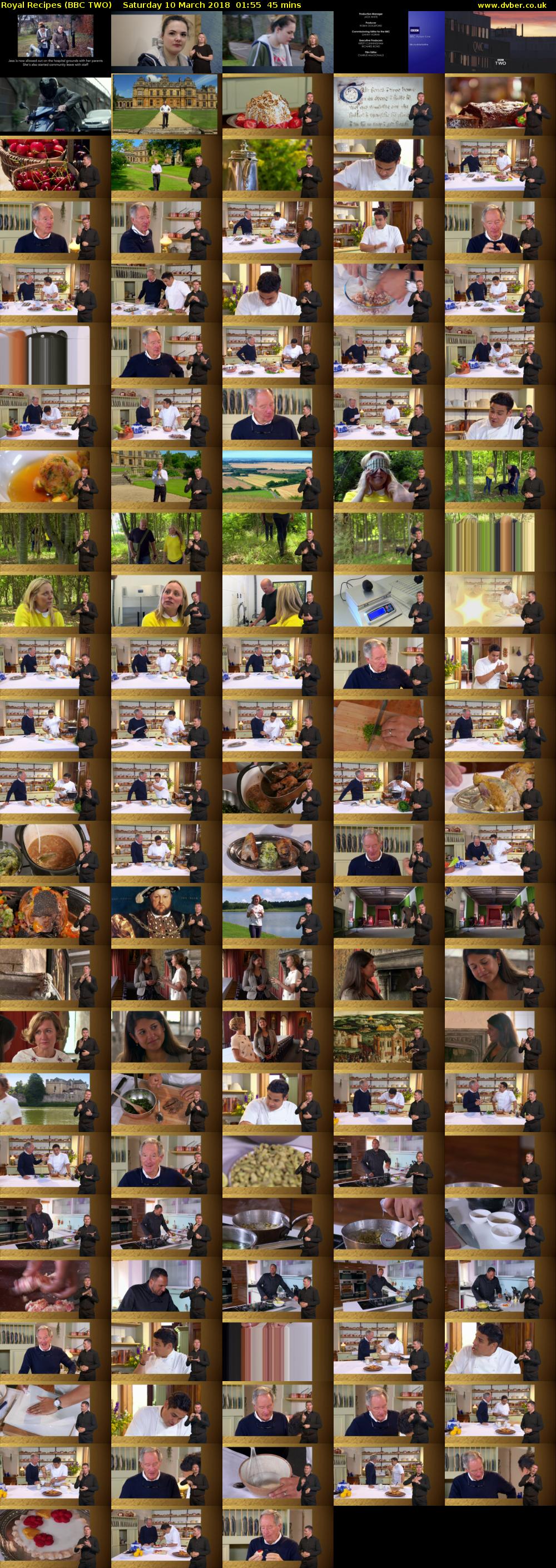 Royal Recipes (BBC TWO) Saturday 10 March 2018 01:55 - 02:40