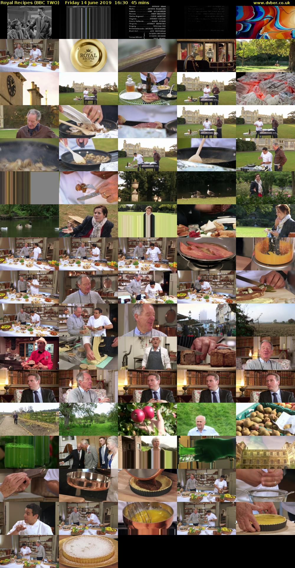 Royal Recipes (BBC TWO) Friday 14 June 2019 16:30 - 17:15