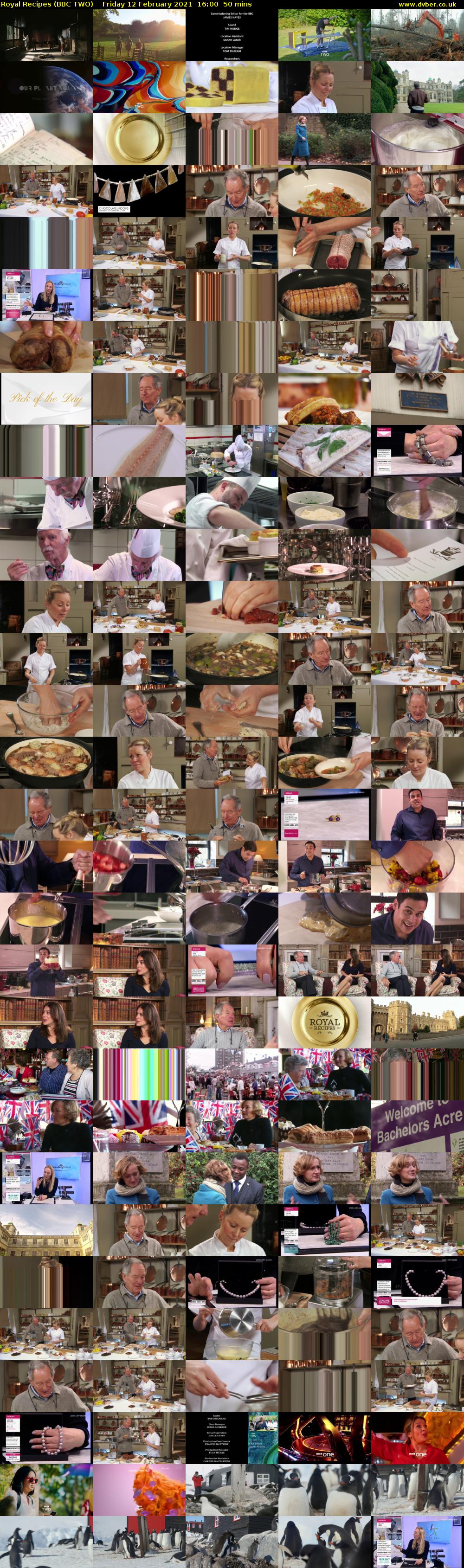 Royal Recipes (BBC TWO) Friday 12 February 2021 16:00 - 16:50