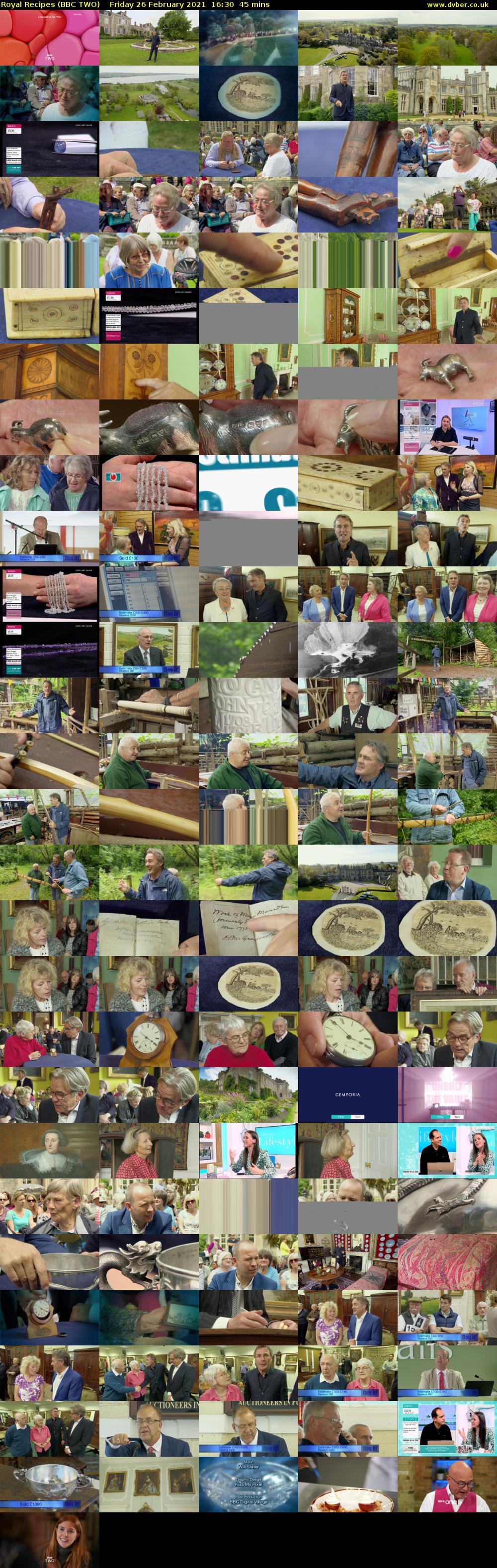 Royal Recipes (BBC TWO) Friday 26 February 2021 16:30 - 17:15