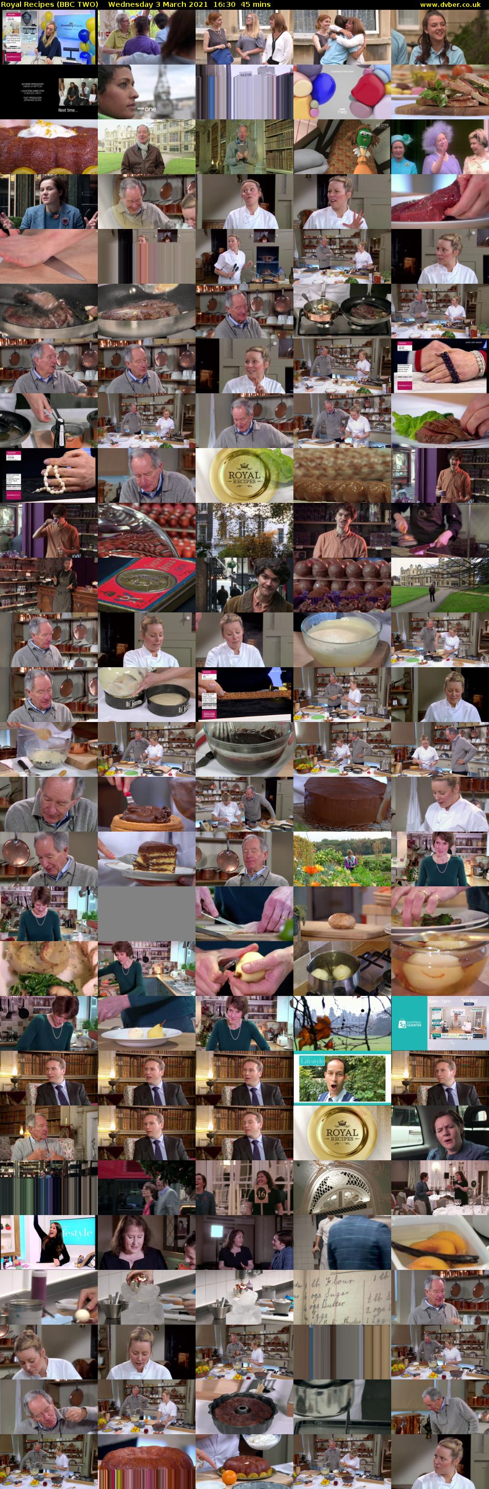 Royal Recipes (BBC TWO) Wednesday 3 March 2021 16:30 - 17:15