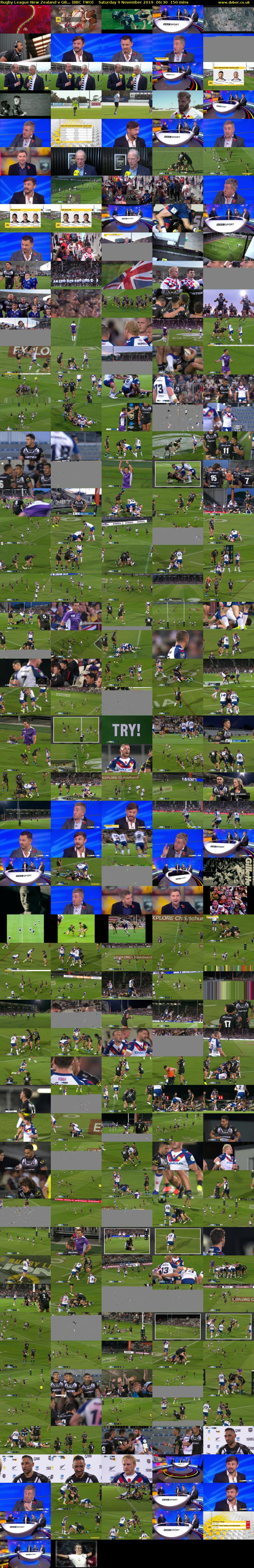 Rugby League New Zealand v GB... (BBC TWO) Saturday 9 November 2019 06:30 - 09:00