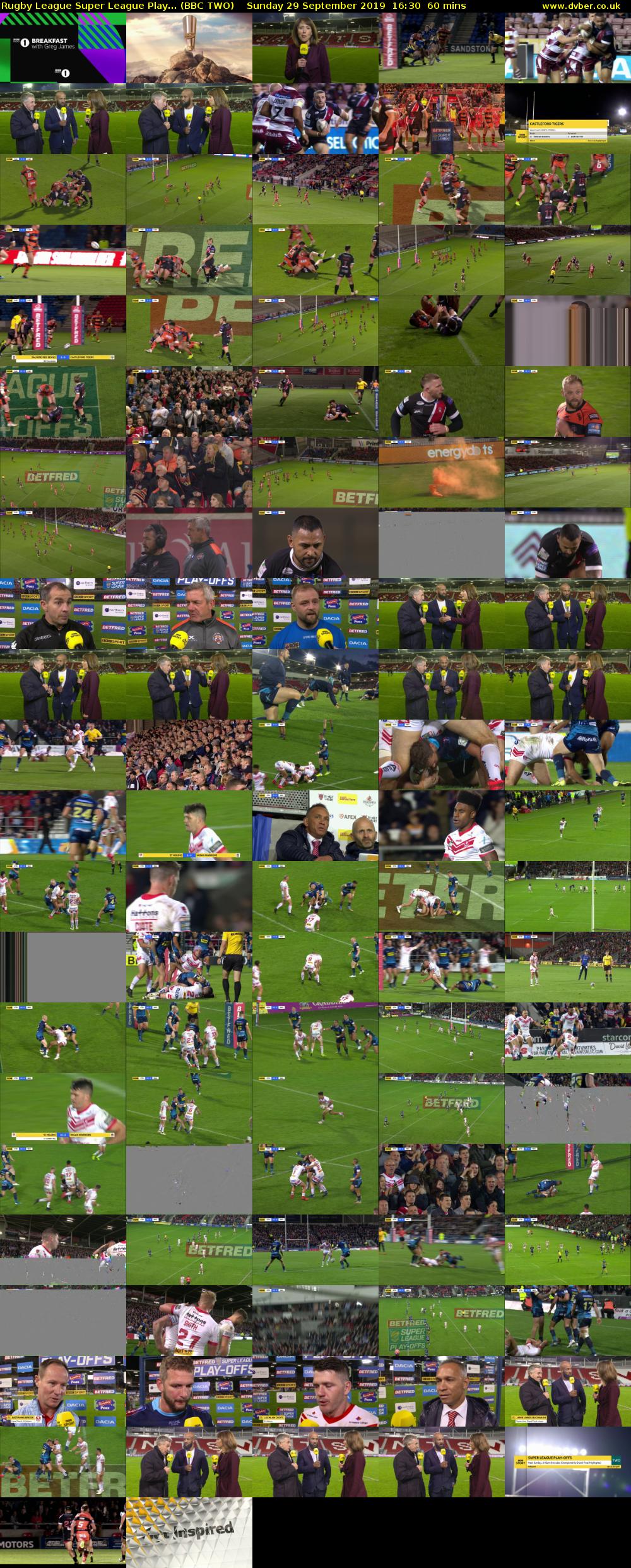 Rugby League Super League Play... (BBC TWO) Sunday 29 September 2019 16:30 - 17:30