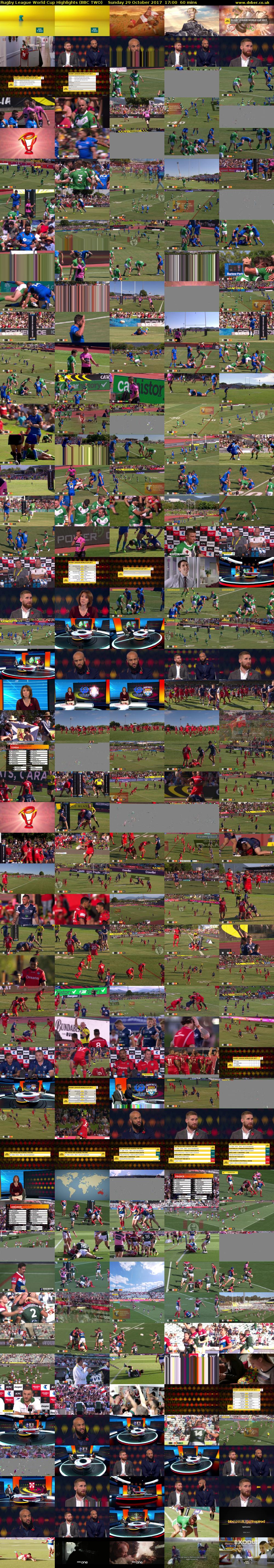 Rugby League World Cup Highlights (BBC TWO) Sunday 29 October 2017 17:00 - 18:00