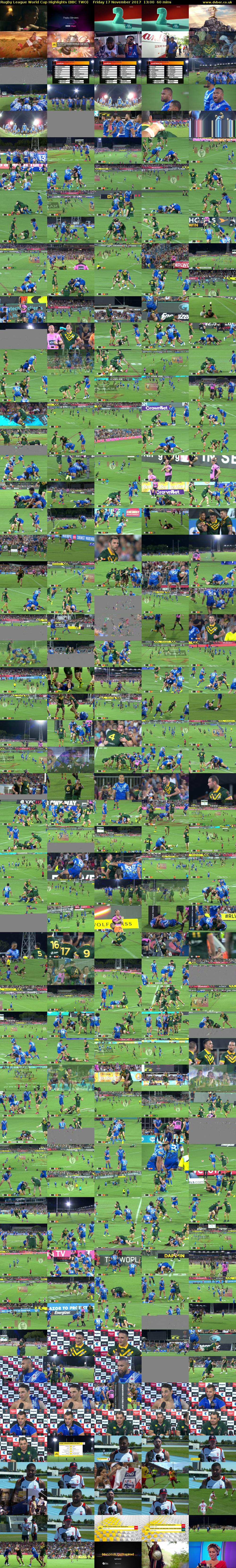 Rugby League World Cup Highlights (BBC TWO) Friday 17 November 2017 13:00 - 14:00