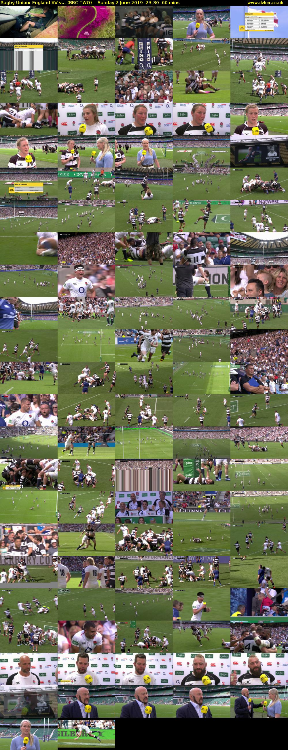 Rugby Union: England XV v... (BBC TWO) Sunday 2 June 2019 23:30 - 00:30