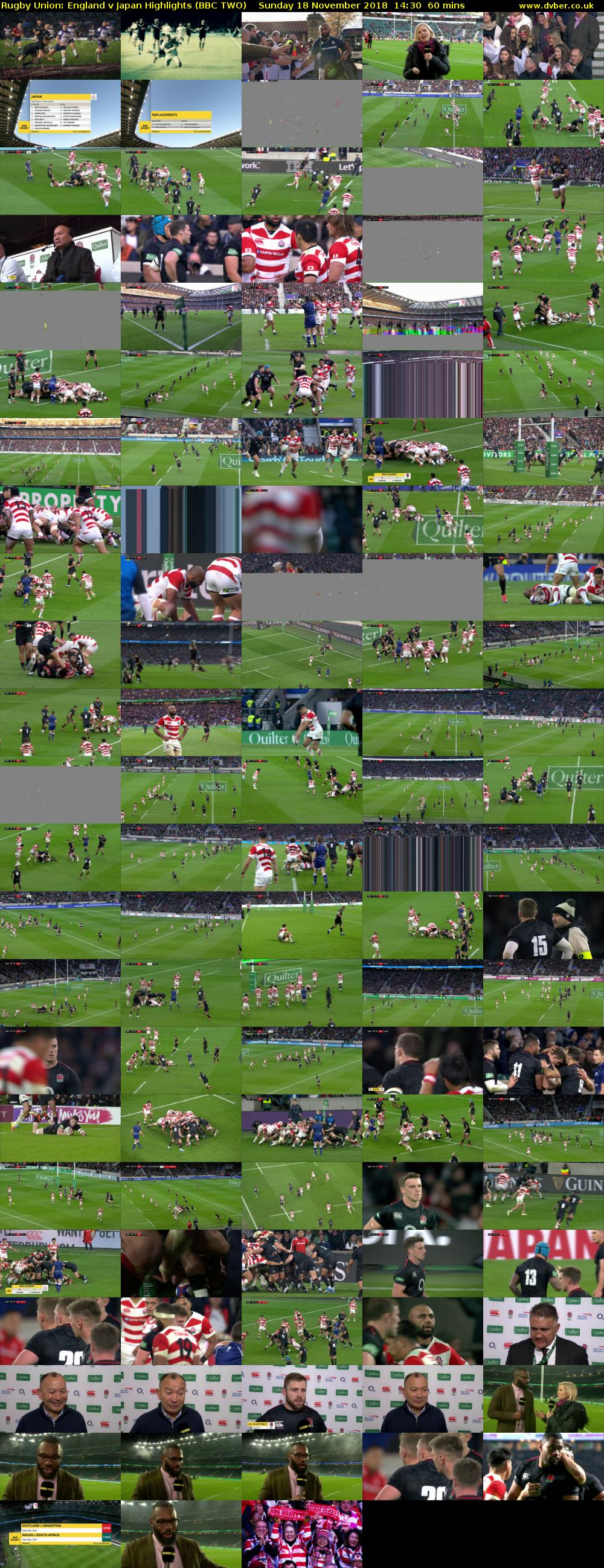 Rugby Union: England v Japan Highlights (BBC TWO) Sunday 18 November 2018 14:30 - 15:30