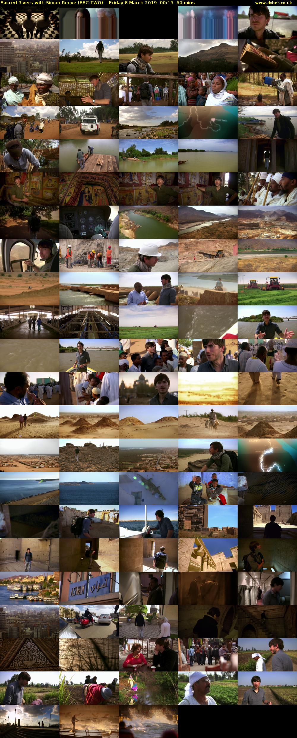 Sacred Rivers with Simon Reeve (BBC TWO) Friday 8 March 2019 00:15 - 01:15