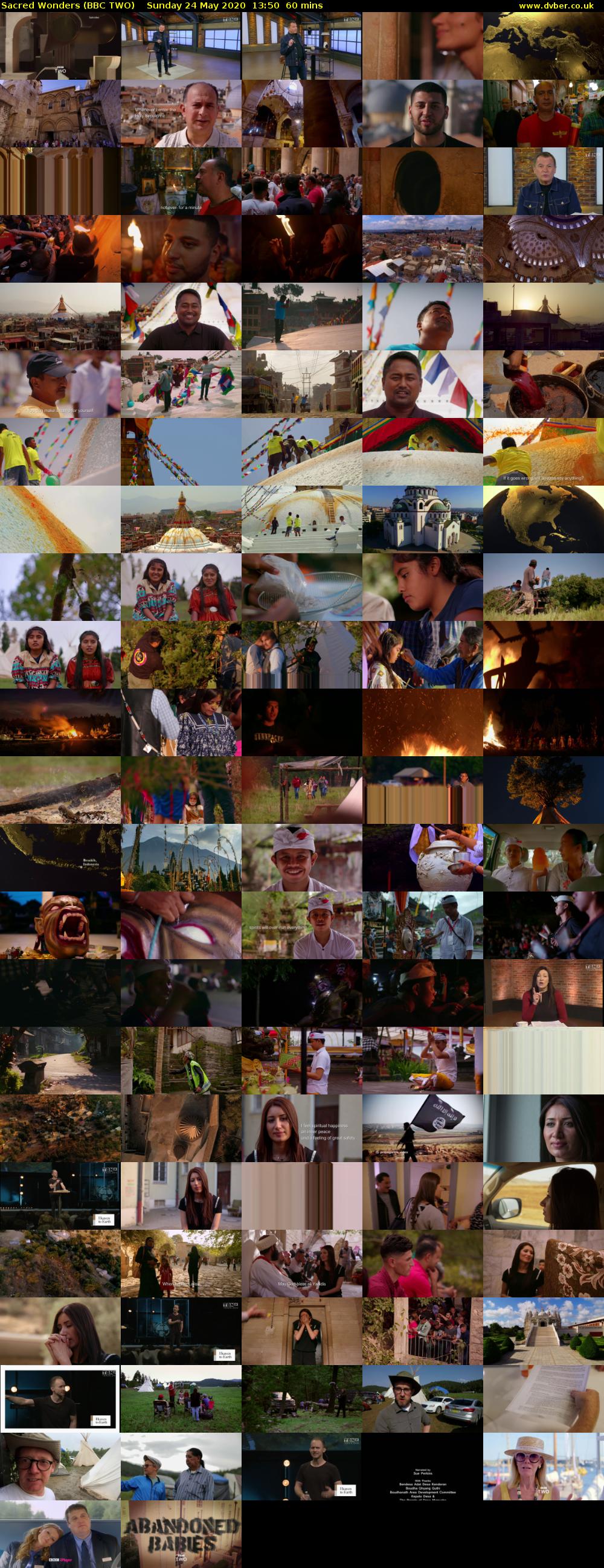 Sacred Wonders (BBC TWO) Sunday 24 May 2020 13:50 - 14:50
