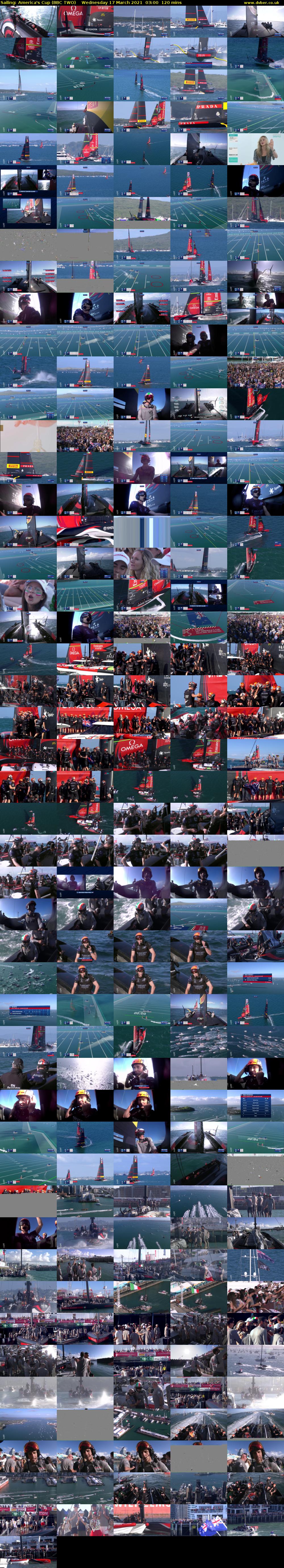 Sailing: America's Cup (BBC TWO) Wednesday 17 March 2021 03:00 - 05:00
