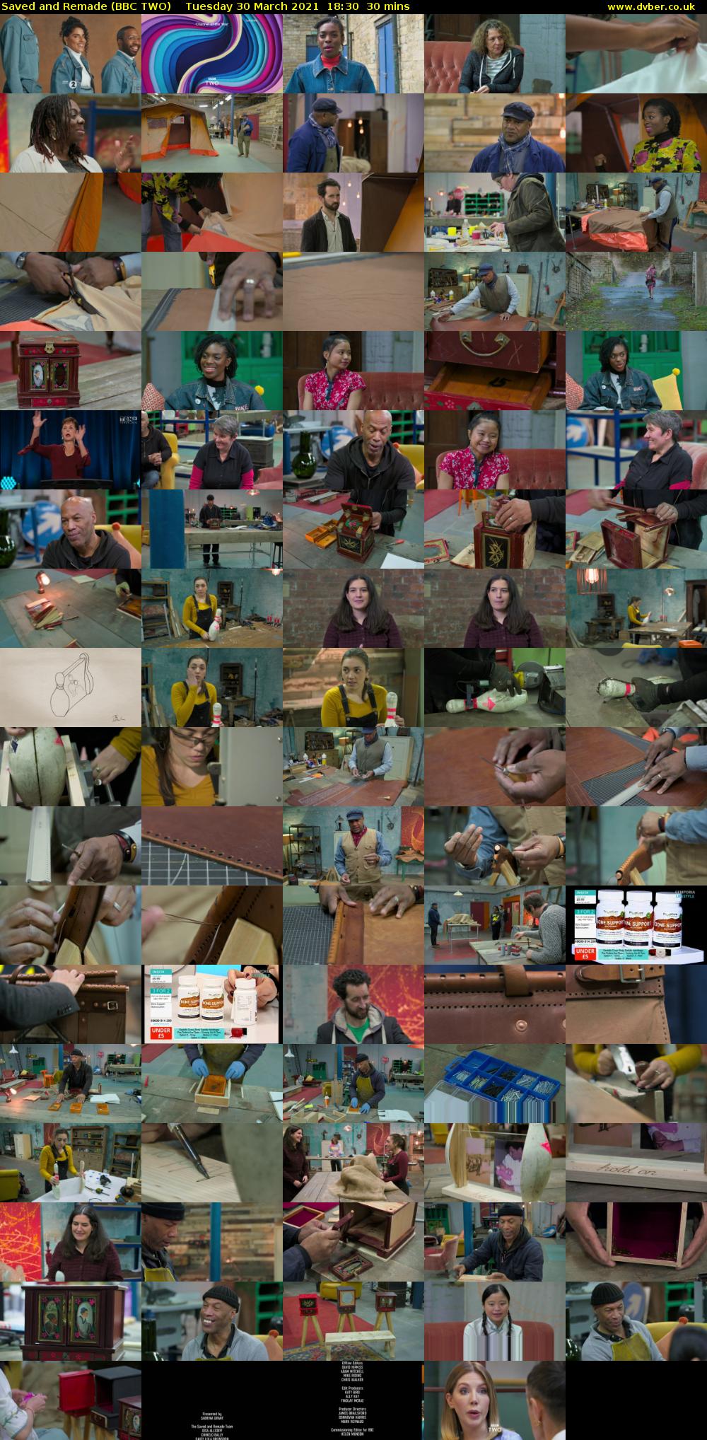 Saved and Remade (BBC TWO) Tuesday 30 March 2021 18:30 - 19:00