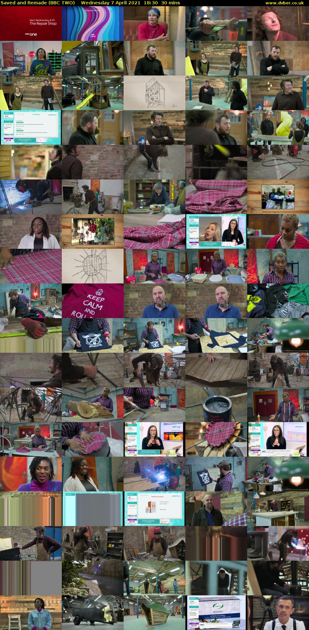 Saved and Remade (BBC TWO) Wednesday 7 April 2021 18:30 - 19:00