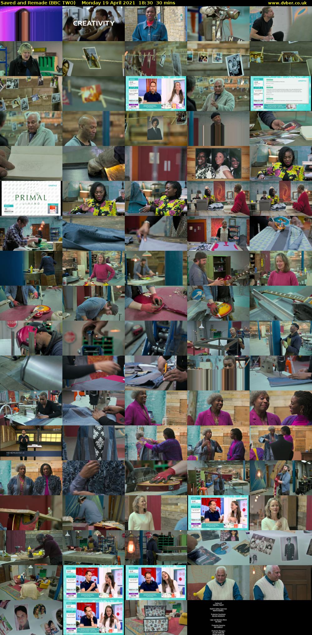 Saved and Remade (BBC TWO) Monday 19 April 2021 18:30 - 19:00