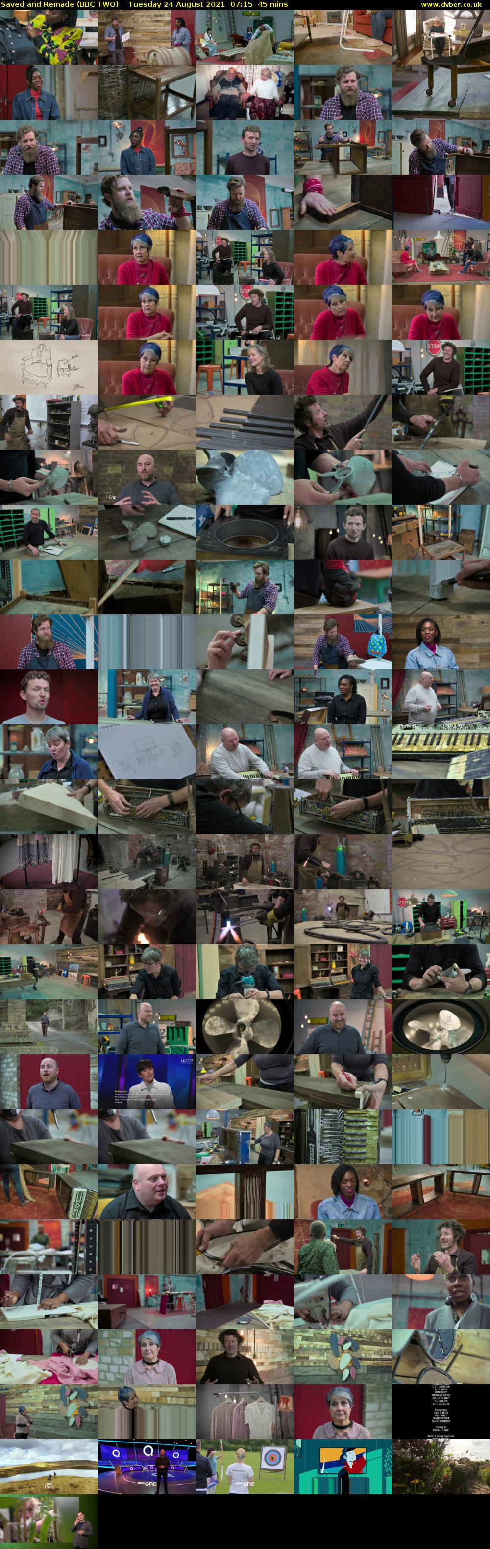 Saved and Remade (BBC TWO) Tuesday 24 August 2021 07:15 - 08:00