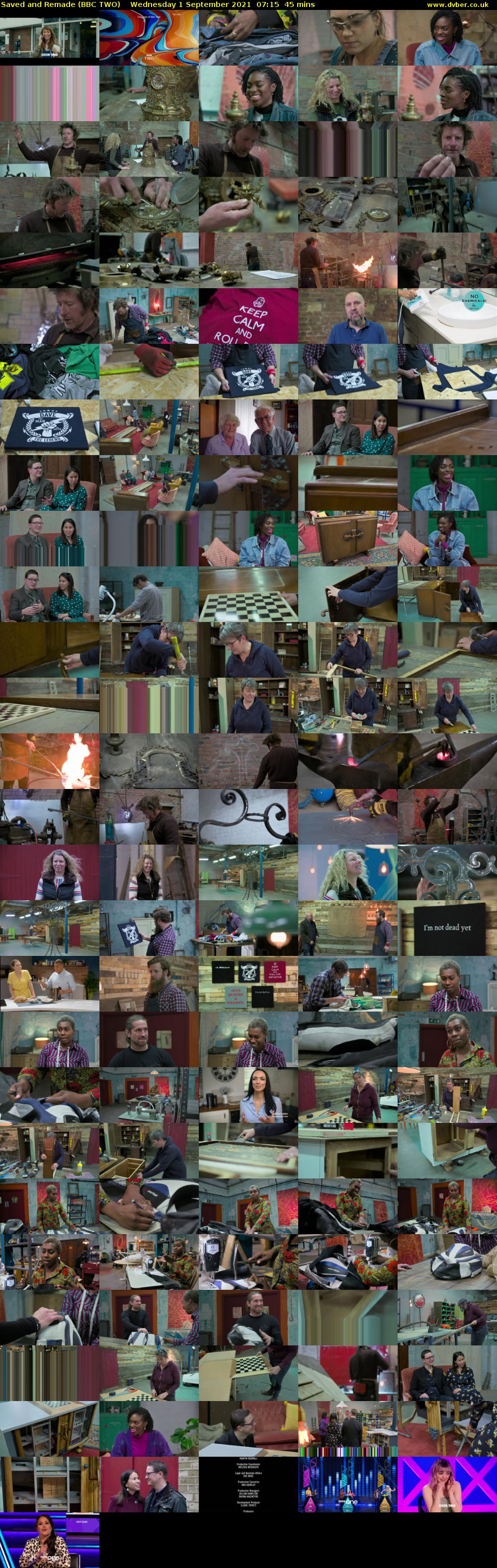 Saved and Remade (BBC TWO) Wednesday 1 September 2021 07:15 - 08:00