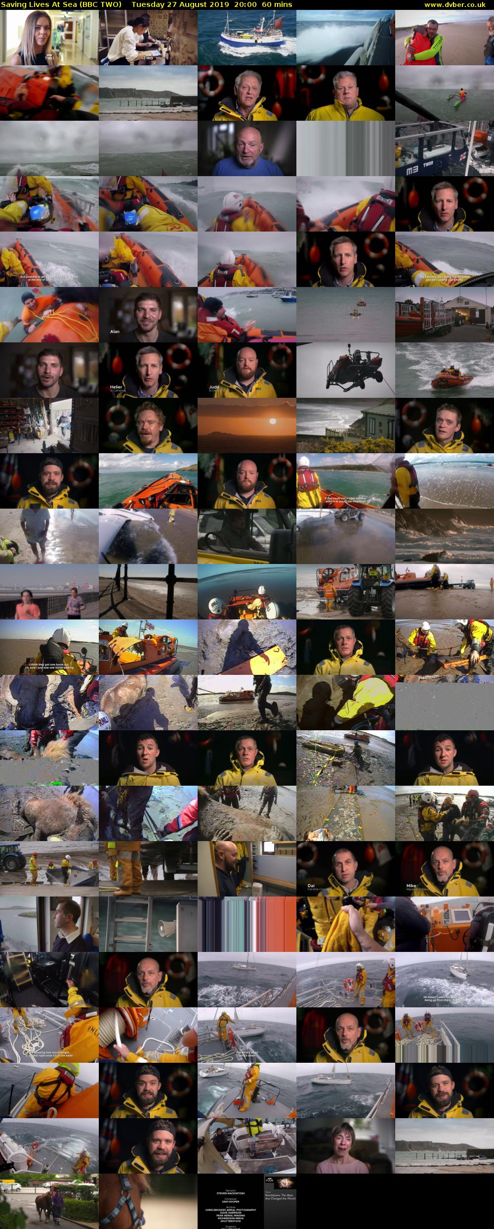 Saving Lives At Sea (BBC TWO) Tuesday 27 August 2019 20:00 - 21:00