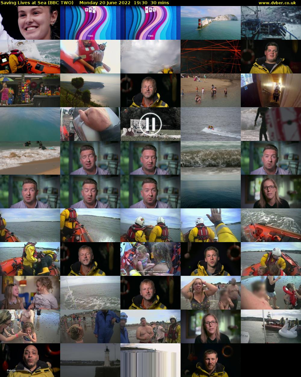 Saving Lives at Sea (BBC TWO) Monday 20 June 2022 19:30 - 20:00