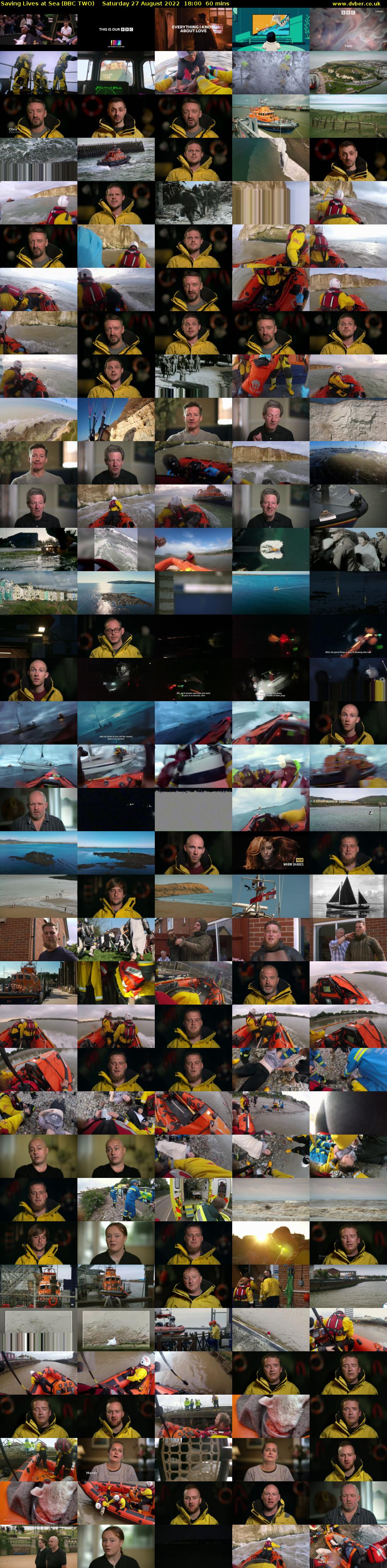 Saving Lives at Sea (BBC TWO) Saturday 27 August 2022 18:00 - 19:00