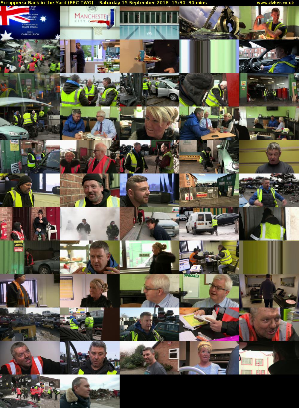 Scrappers: Back in the Yard (BBC TWO) Saturday 15 September 2018 15:30 - 16:00