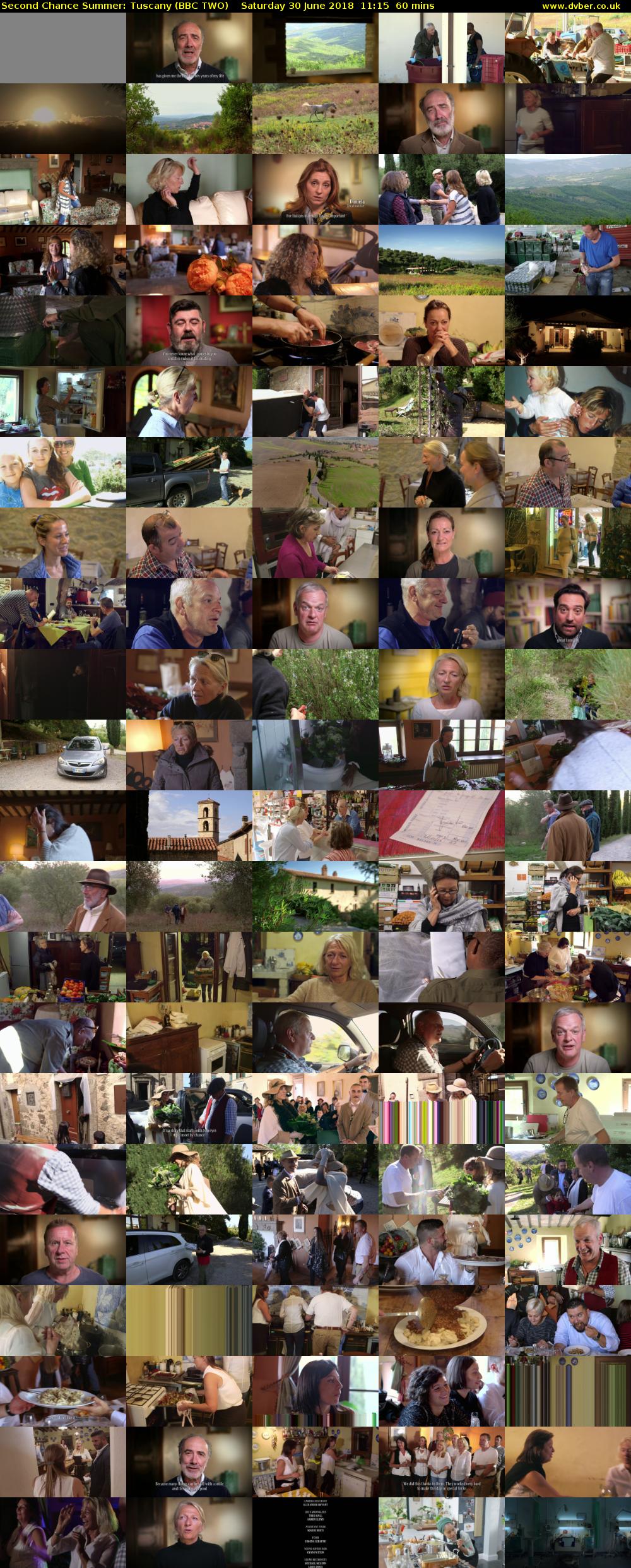 Second Chance Summer: Tuscany (BBC TWO) Saturday 30 June 2018 11:15 - 12:15