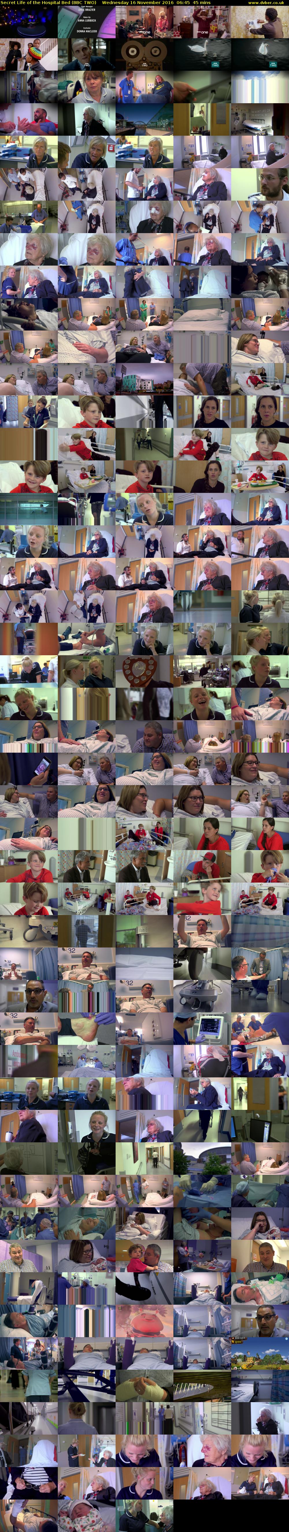 Secret Life of the Hospital Bed (BBC TWO) Wednesday 16 November 2016 06:45 - 07:30