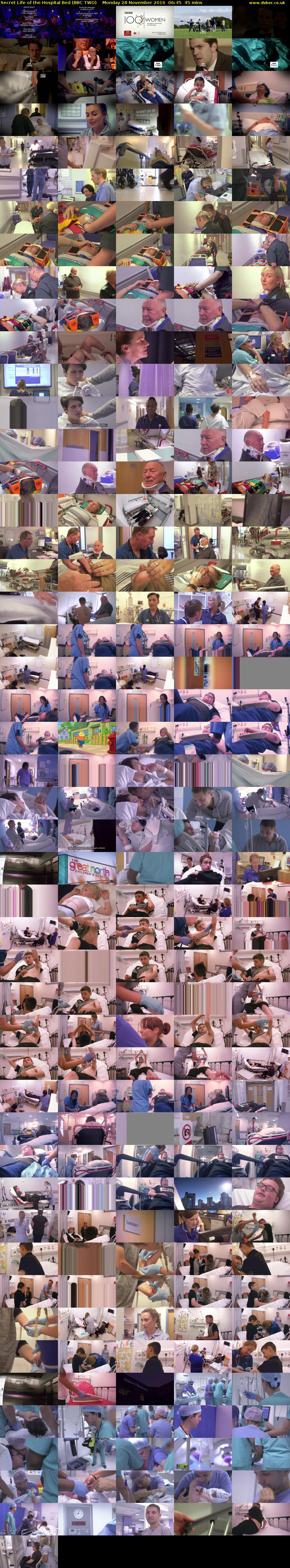 Secret Life of the Hospital Bed (BBC TWO) Monday 28 November 2016 06:45 - 07:30